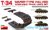 T-34 wafer-type halved workable track links set