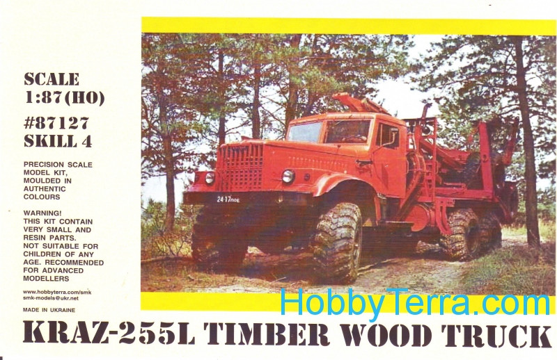 kraz 255l timber wood truck