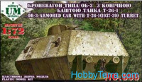 OB-3 armored railway car with T-26-1 turret