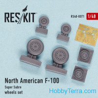 Wheels set 1/48 for North American F-100 