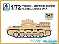 Pz.Kpfw.I Ausf.B DAK tank (2 model kits in the box)