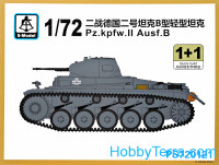 Pz.kpfw.II Ausf.B tank (2 model kits in the box)