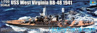 USS West Virginia BB-48 battleship, 1941