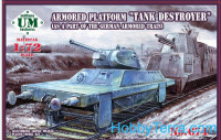 Armored platform "Tank destroyer" (as part of the German armored train)